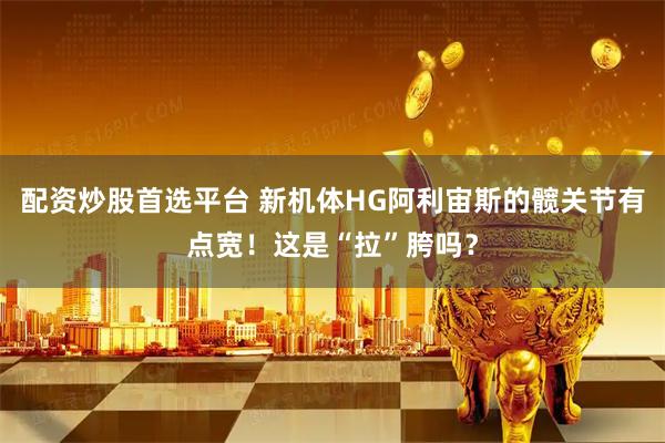 配资炒股首选平台 新机体HG阿利宙斯的髋关节有点宽！这是“拉”胯吗？